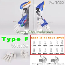 For 1/100 MG RE Gundam Model Gunpla Action Hand 3.0 Wing Gundam Zero F White Set