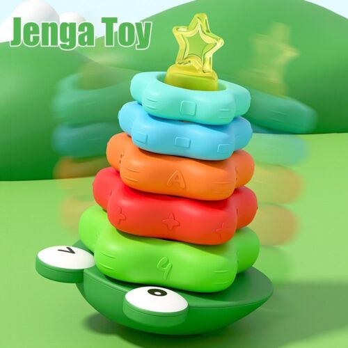 Montessoris Spielzeug Stapel ring Turm Jenga Spielzeug  Kleinkind - Bild 1 von 10