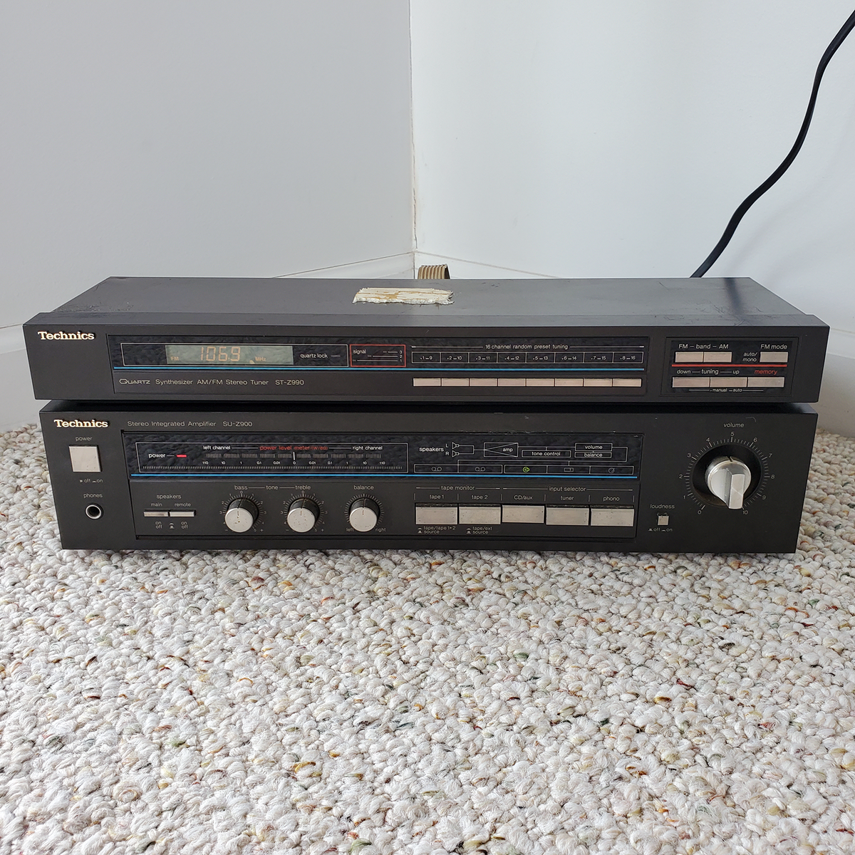 Technics Su-z900 Home Stereo Integrated Amplifier Amp Vintage for