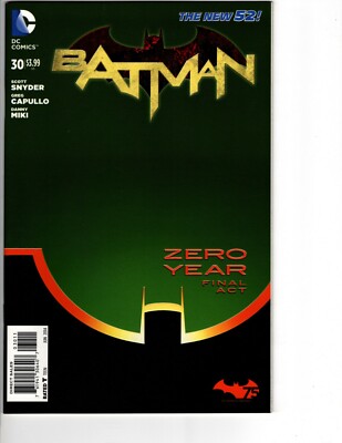 Batman #30 Comic Book Zero Hour Final Act DC Comics (2014) NM- 1st Print 