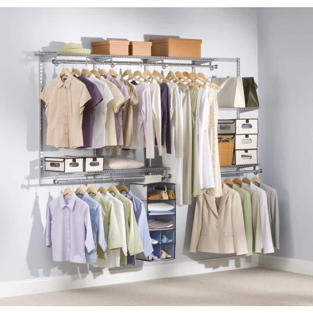 Rubbermaid Deluxe 4' - 8' Titanium Configurations Custom Closet