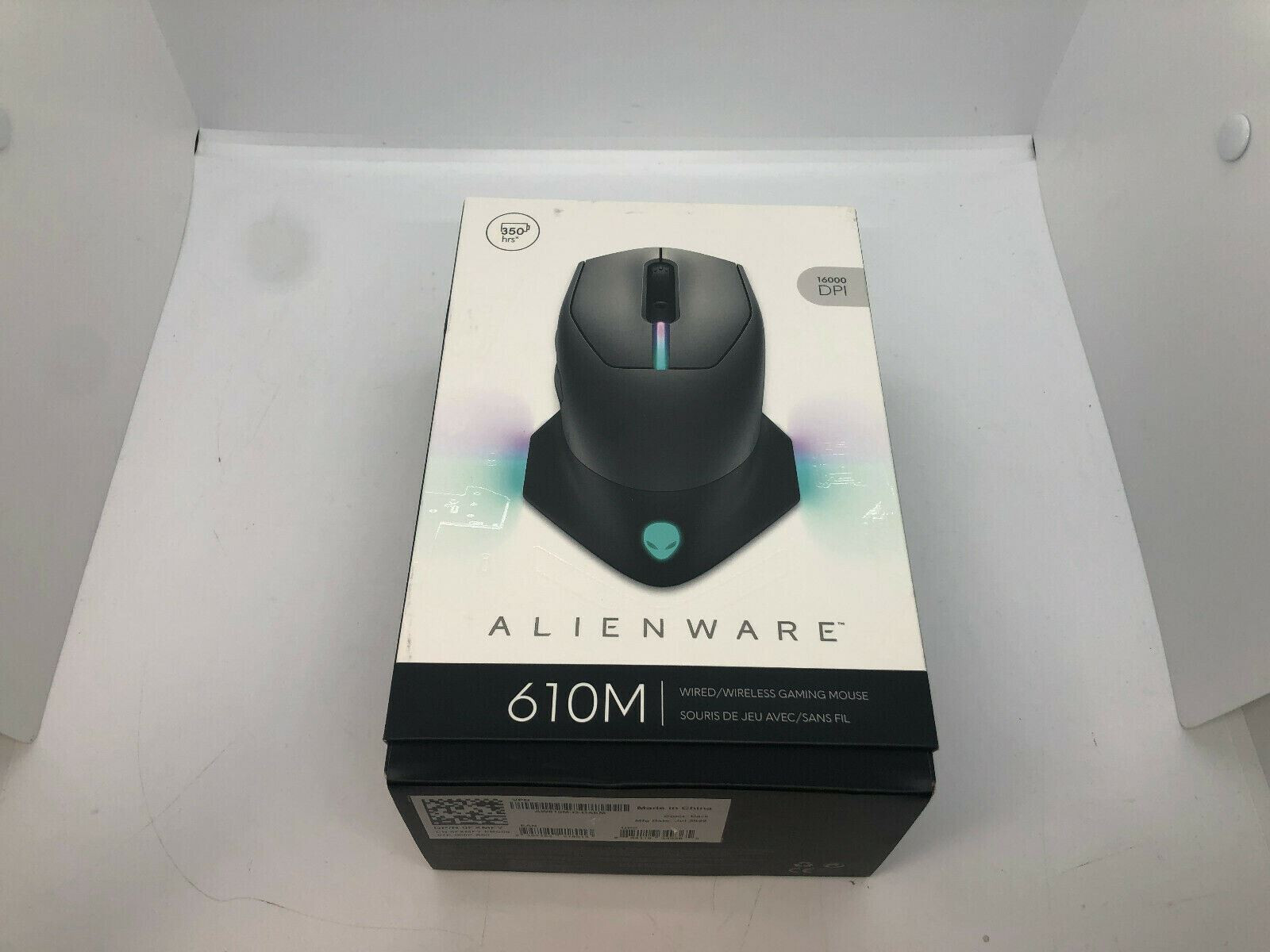 Alienware Wired/Wireless Gaming Mouse AW610M 16000 DPI Optical Sensor