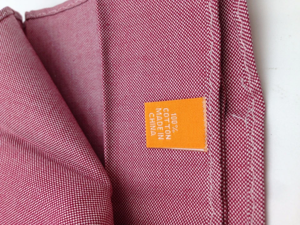 $95 Tallia Mens Solid White Red Cotton Handkerchief Dress Suit Pocket Square - Изображение 3 из 3