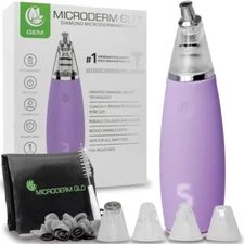 Microderm GLO GEM Diamond Microdermabrasion and Suction Tool - Blackhead Remo...
