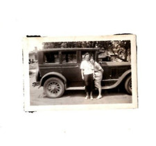 Automobile due donne Fort Collins Colorado foto d'epoca 2 5/8 in x 1 1/2