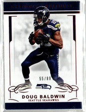 2016 Panini National Treasures Red Jersey Numbers #91 Doug Baldwin /89