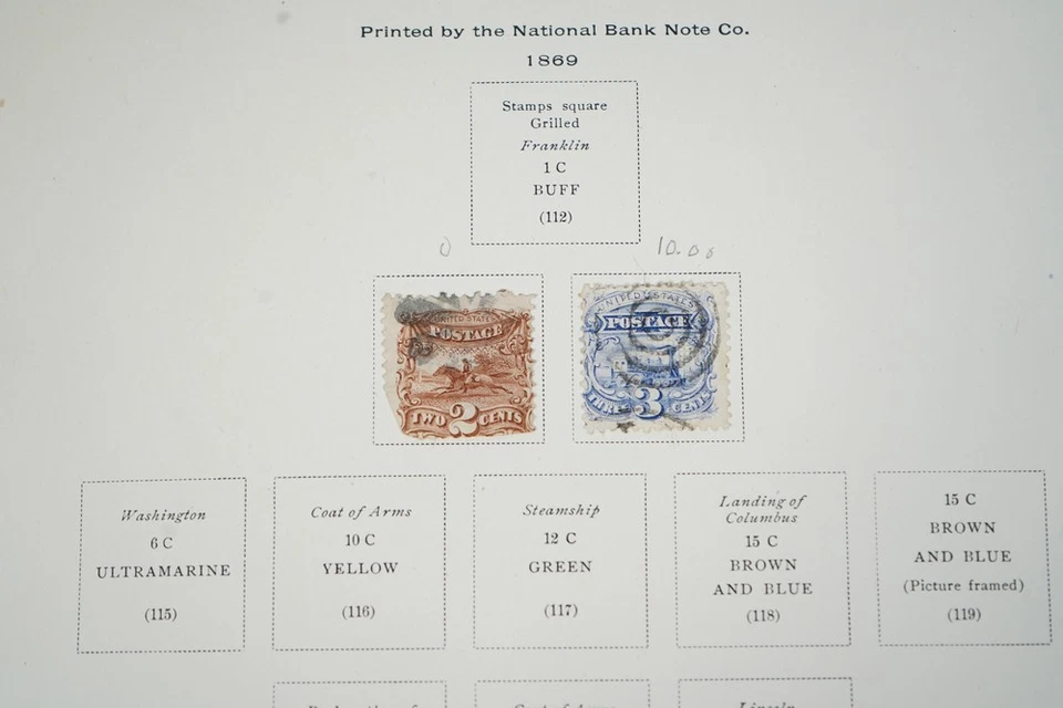 US 1850s-1930s COLLECTION OF 360+ STAMPS MINT & USED STORED IN SCOTT ALBUM - Image 4 of 4