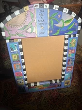 Custon painted chalkboard calendar frame