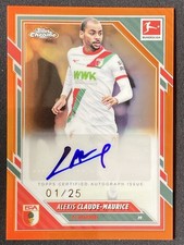 Alexis Claude-Maurice 2025-26 Topps Chrome Bundesliga Orange Auto /25 #BA-ACM