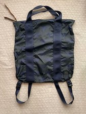 PORTER × MARNI 2 vie zaino tote bag nylon blu navy motivo semicerchio