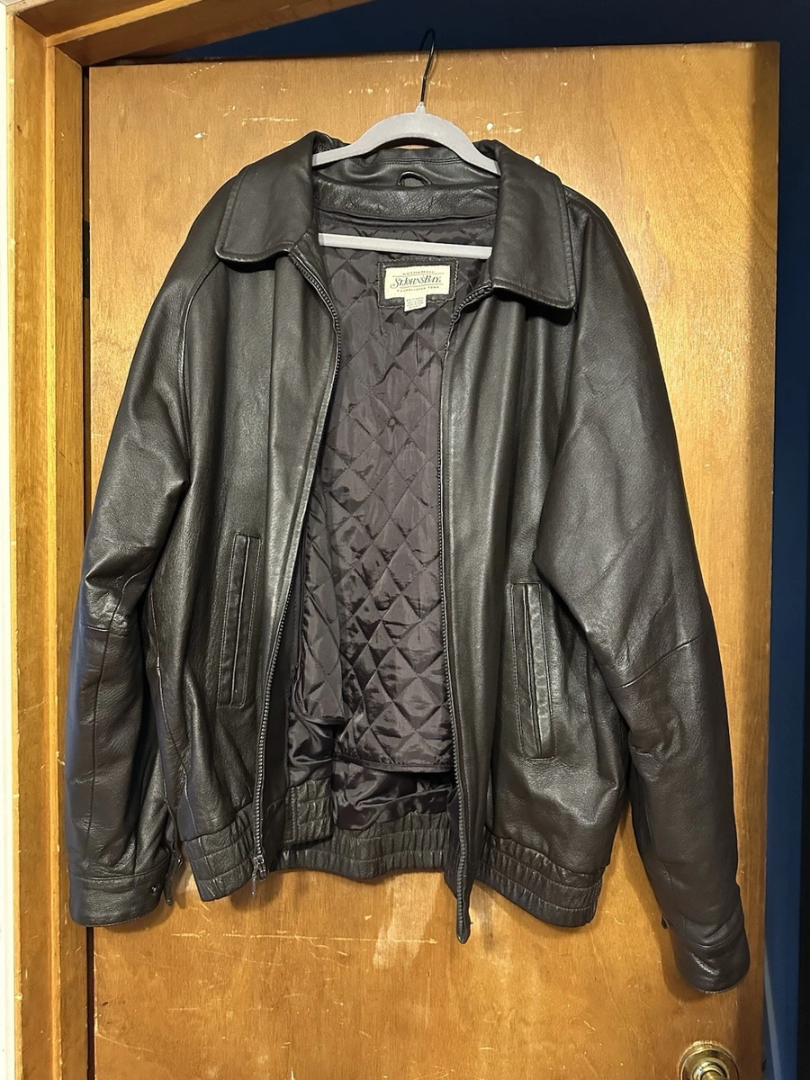 st johns bay leather jacket products for sale | eBay