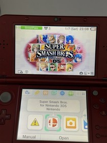 Nintendo 3DS XL Launch Edition Handheld Red Complete! Tested! Games!!