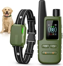 Dog Training Collar with 4500ft Remote, IPX8 Waterproof, 4 Modes for 10-120 lb