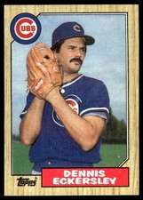 Dennis Eckersley 1987 Topps #459 Cubs MLB READ FREE SHIPPING AutographDen