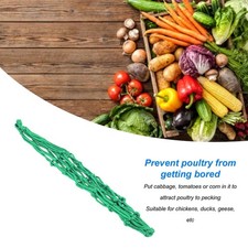 Chicken Vegetable String Bag Large Space Fruit Holder Poultry Feeding Mesh Bag