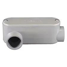 Cantex 5133653 Conduit Outlet Body, Pvc, Lr, Color: Gray