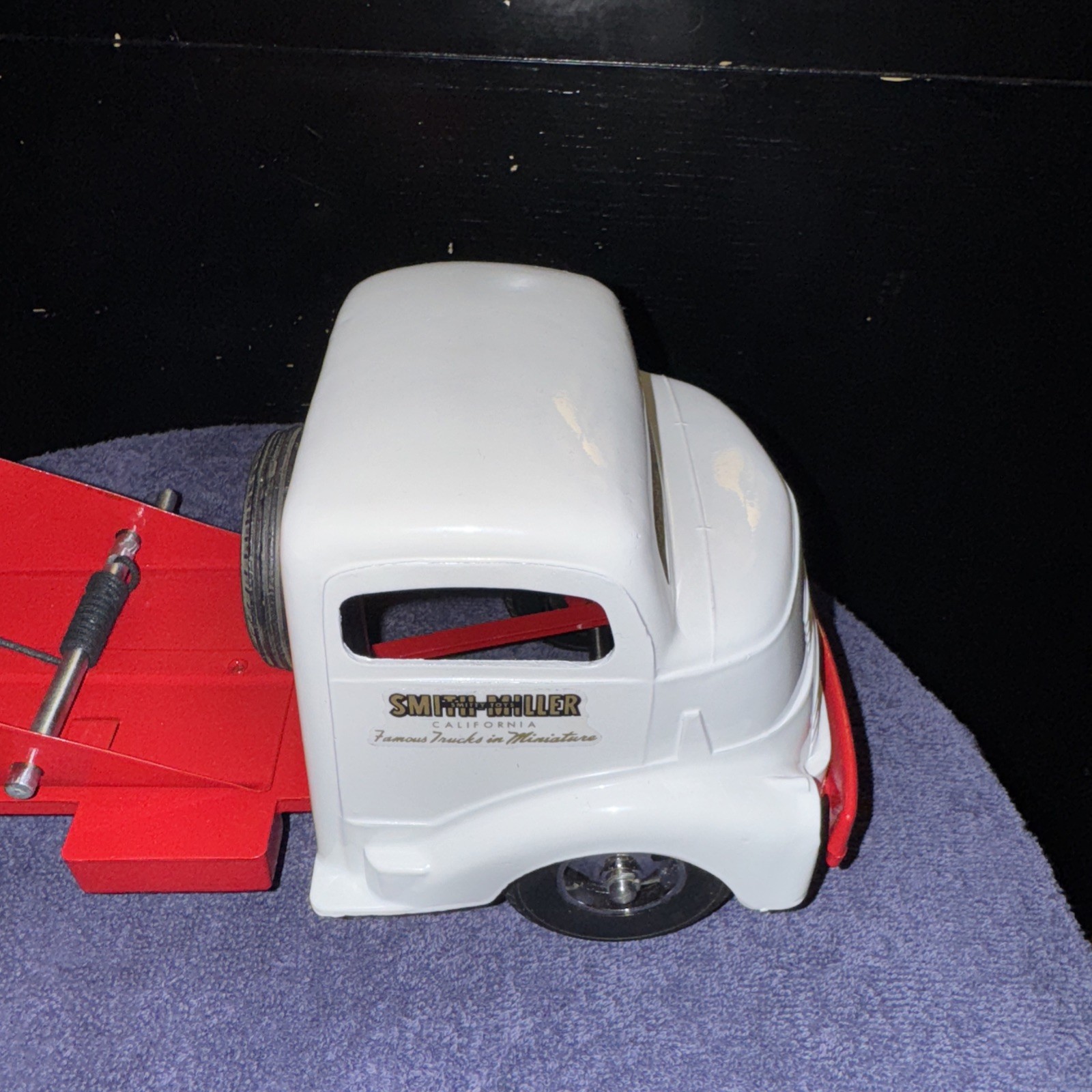 VINTAGE 1950’s SMITH MILLER COE GMC C.O.E TOW TRUCK WRECKER RED AND WHITE