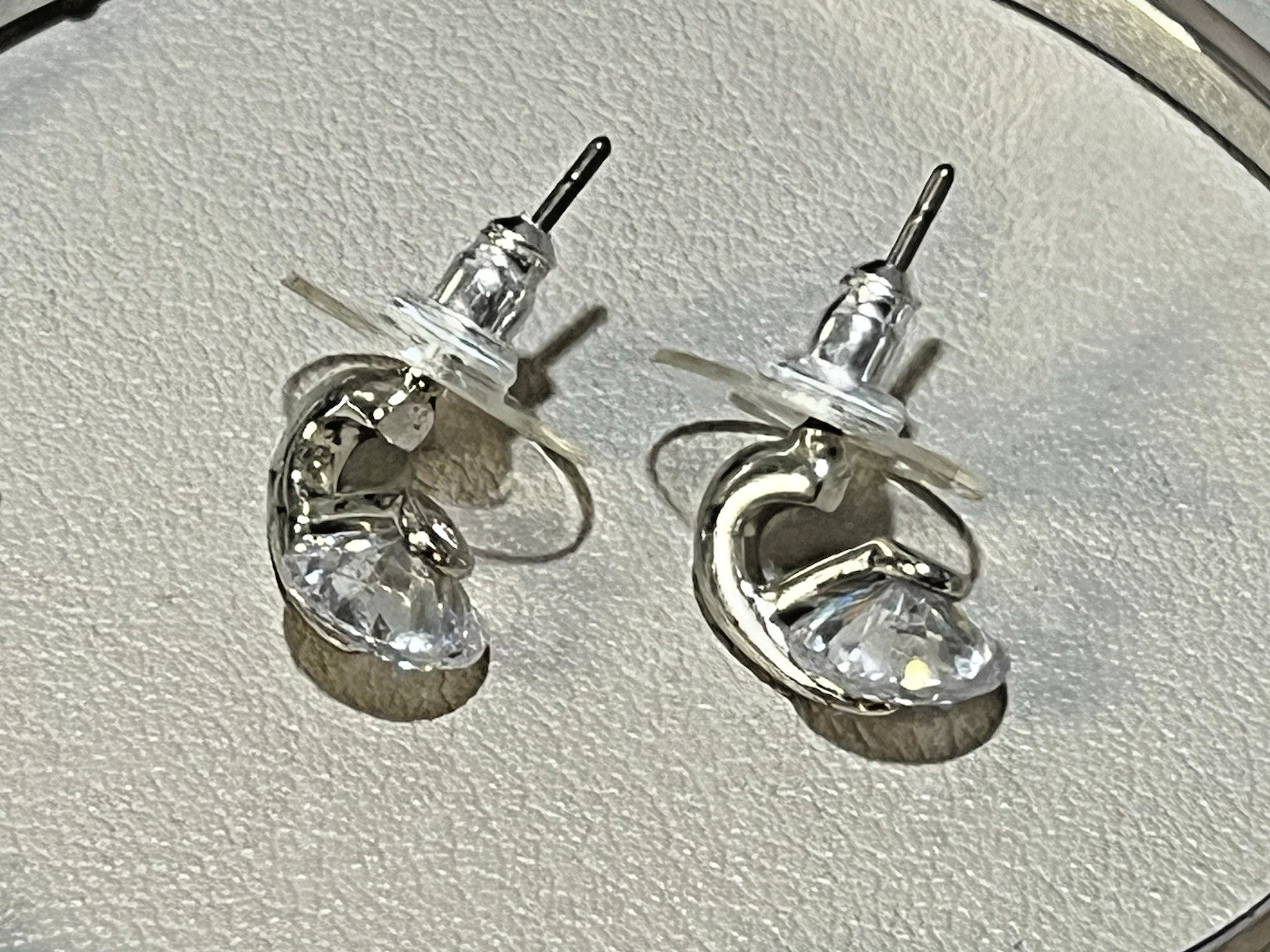 Givenchy Floating Crystal Hinged Cuff Bracelet Si… - image 5