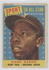 1958 Topps Sport Magazine '58 All Star Selection Hank Aaron #488 HOF sd0