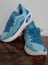 UNDER ARMOUR Curry 11 Mouthguard Basketball Shoes Youth Size 4Y Blue Unisex