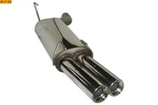 FOX Endschalldämpfer 2x90mm gerollt gerade Opel Omega B Caravan ab 94 2.5l 3.0l