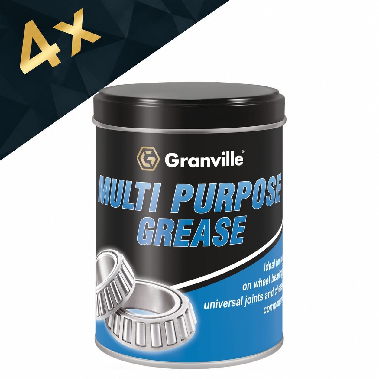 4x Granville - Multi Purpose Wheel Bearing Lubricant EP2 Lithium Grease 500g