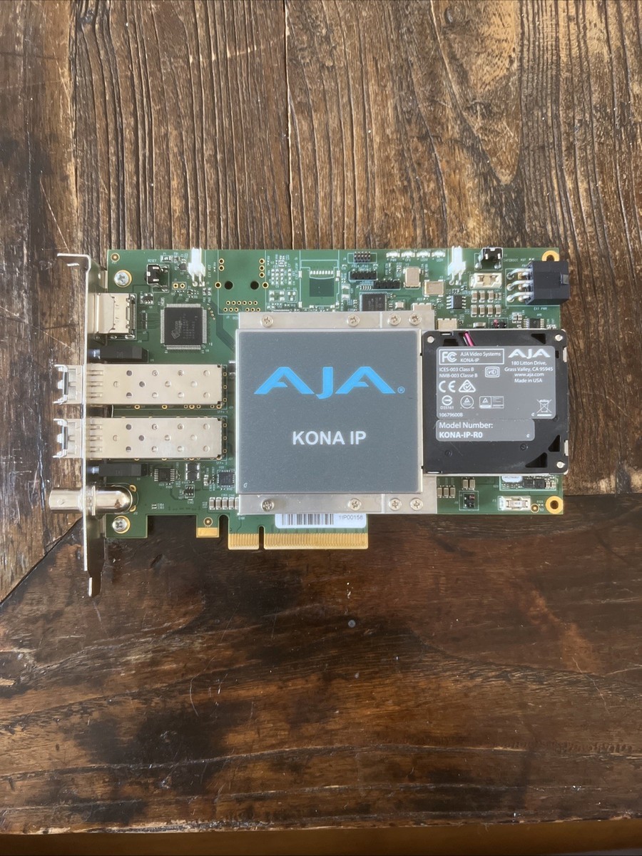 AJA KONA IP Audio/Video I/O Card, 8-Lane PCIe Reference/LTC