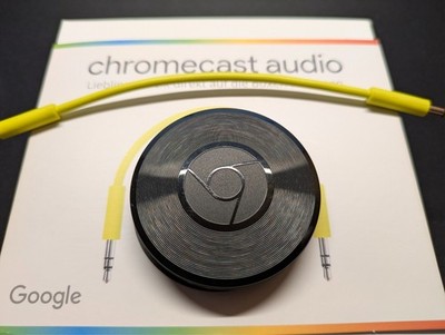 Google Chromecast Audio   Hi-Res WLAN-Streamer (AKM DAC, OVP, Top-Zustand)