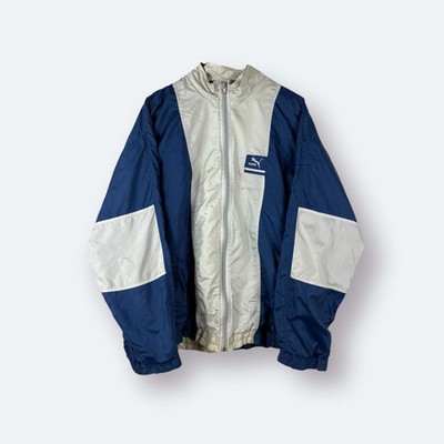 Puma 90s Vintage Trainingsjacke Weiß Blau M | Vinverse