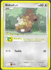 Bidoof Common Mysterious Treasures 73/123 LP on eBay