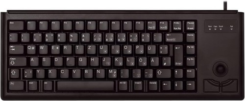 CHERRY Compact-Keyboard G84-4400 Tastatur USB, 83 Tasten Trackball (Englisch) sc - Bild 2 von 7