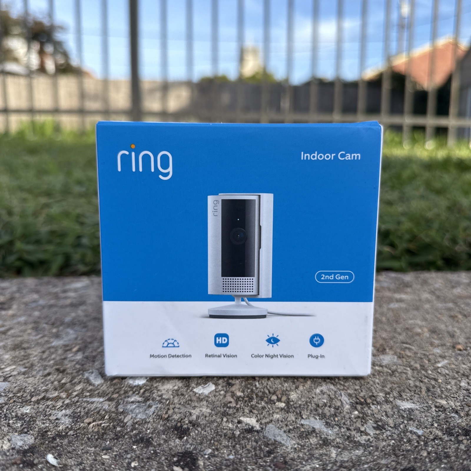 New Ring Indoor Cam (2nd Gen) Plug-In Camera White