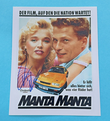 Tina Ruland   -  Manta Manta   - signed, original Autogramm !!!