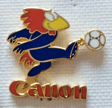France 98 World Cup Mascot Footix with Canon Sponsor Badge