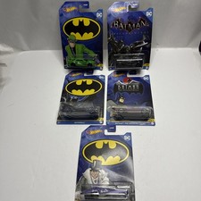 HOT WHEELS DC BATMAN HDG89 - Diecast Toy Cars - Complete Set of 5 - BRAND NEW