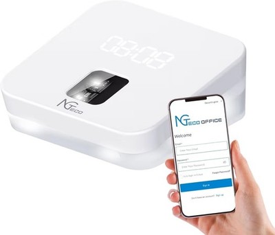 NGTeco WiFi Fingerabdruck Zeiterfassungsautomat mit App ohne Gebühr UVP 110£