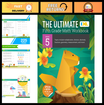 Ultimate 5th Grade Math Workbook for Kids 10-11 | Multiplication, Division, Frac