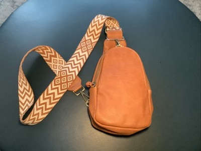 Urban Originals Anthropologie Liberty Sling Bag Color Cognac-EXCELLENT