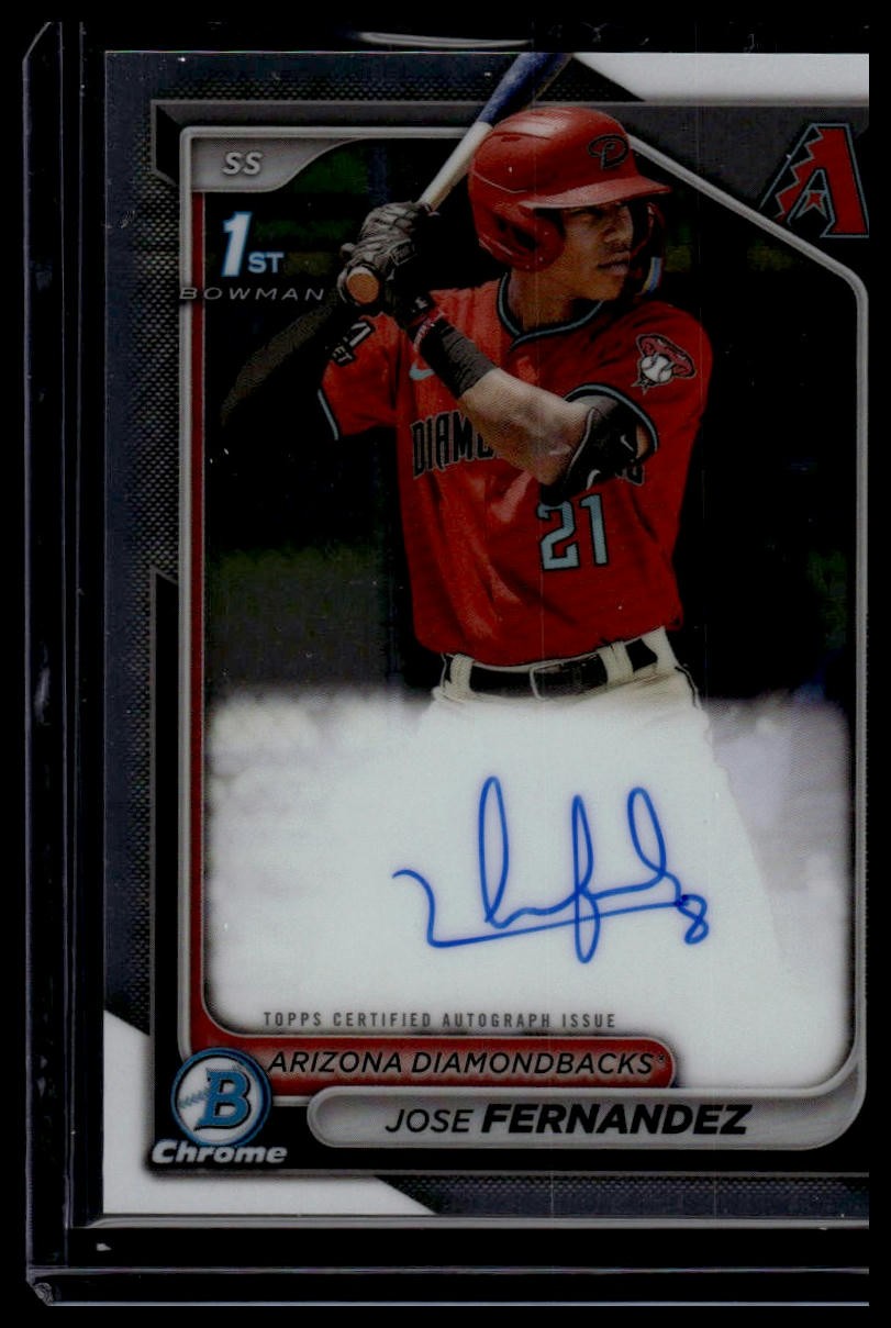 2024 Bowman Chrome #CPA-JF Jose Fernandez Prospect Autographs