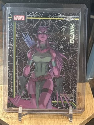 2026 Topps Chrome Marvel Comics Spider-Web Refractor /399 Blink #018