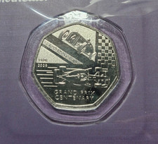 Uncirculated 2026 Grand Prix Centenary 50p Coin - Available on eBay