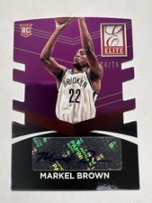 2014 Donruss Elite Markel Brown Auto /74 Purple Status Signatures Die-Cut #11 RC