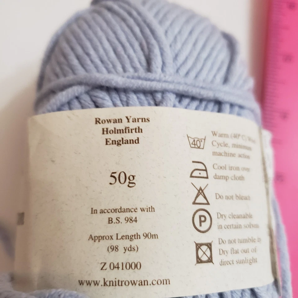 Hilo de algodón Rowan para todas las estaciones - lila - 1 madeja 60 % algodón, 40 % acrílico Foto 4 de 4