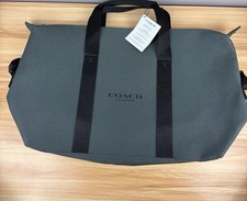 Coach Fragrance Tote weekend bag green black travel overnight large NEW 20x13x8