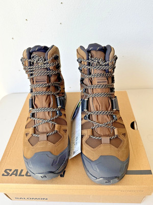 NEW Salomon Quest 4 GTX Gore-Tex Hiking Boots Brown Black Men s US 9 Waterproof