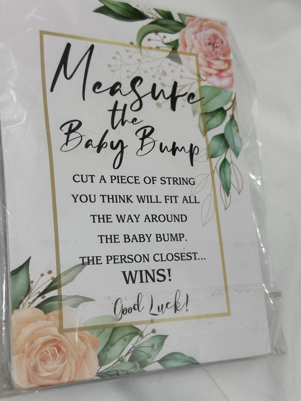 Measure The Baby Bump Game/Brand New In Pack