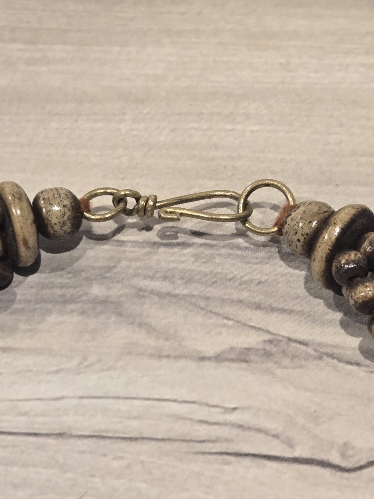 Wood Bead Necklace Multi Strand Statement - image 10