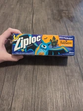 Vtg Halloween 2001 Ziploc Sandwich Treat 25 Bags 7" x 6-3/8" SEALED BOX