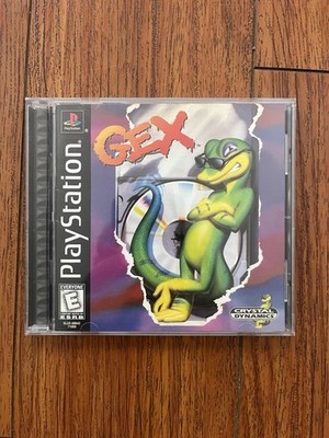 Gex PS1 PlayStation 1 Complete CIB + Registration Card Jewel Case Variant
