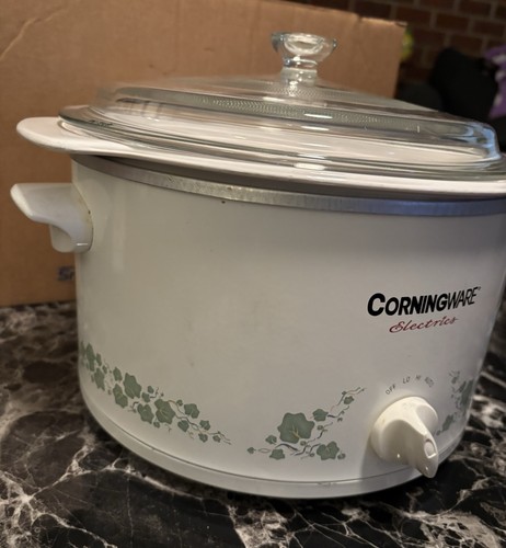 Corning Ware Electrics SC-4026 CALLAWAY IVY 4 Qt Crock Pot Slow Cooker Green P/O - Picture 2 of 11